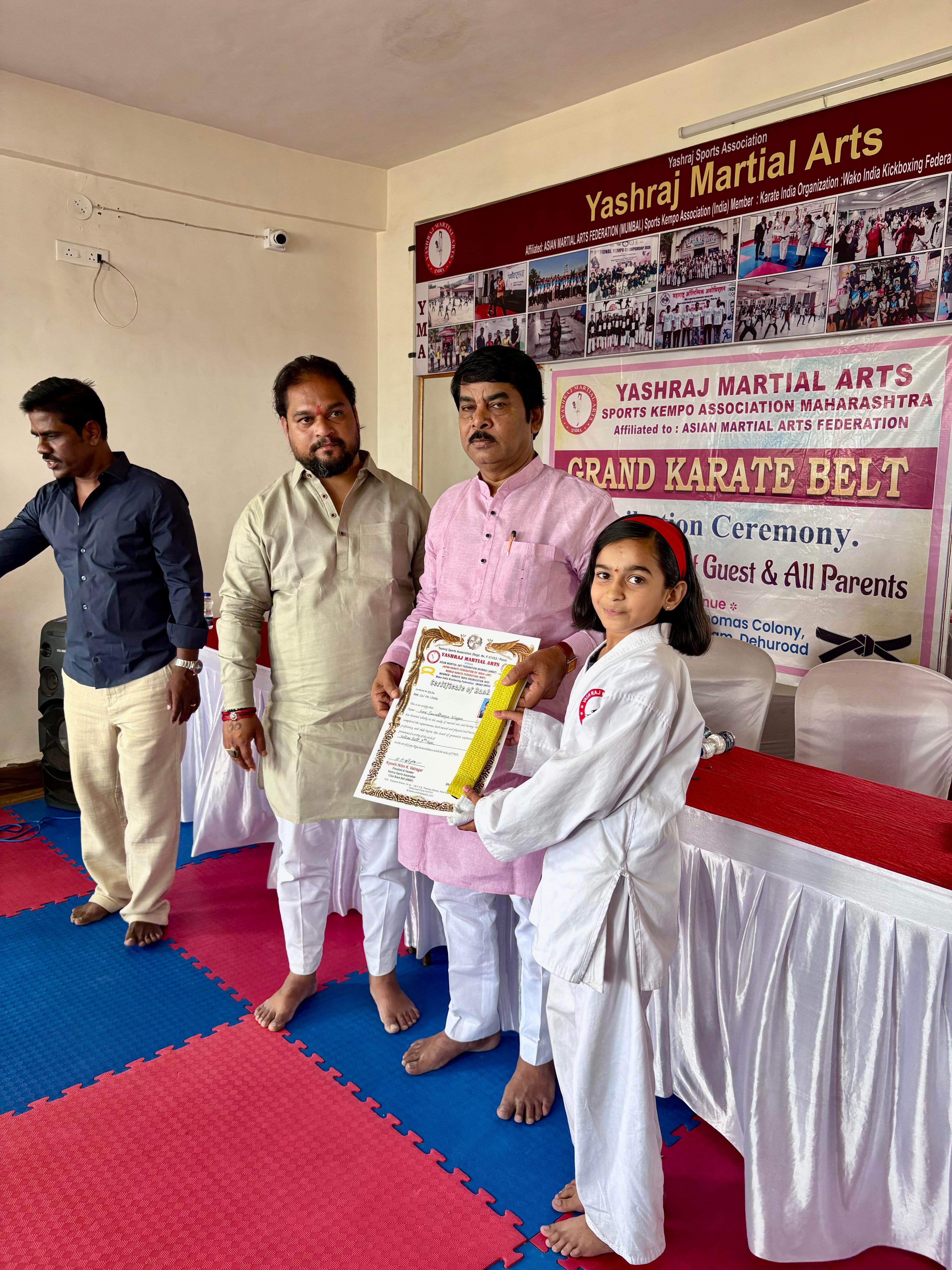 Yashraj Martial Arts achievement